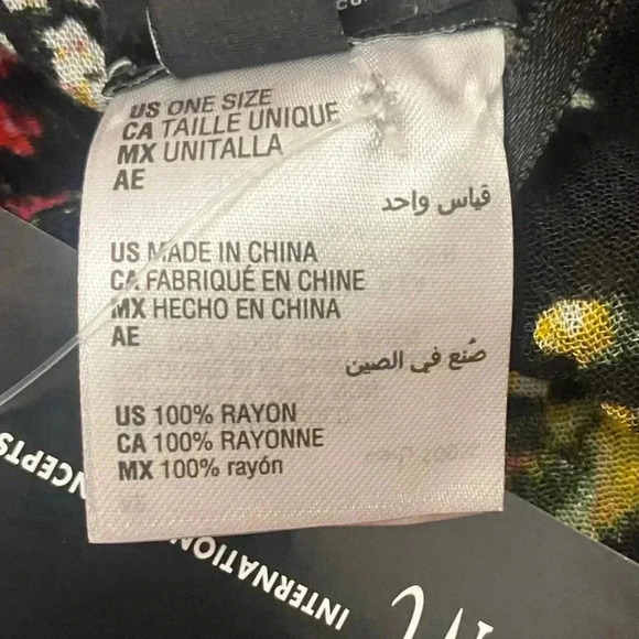 INC INTERNATIONAL CONCEPTS - Black or Blue Floral Print Kimono / Cardigan l NWT - Picture 6 of 6